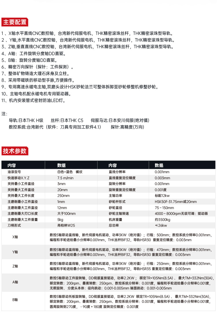 NT618 five-axis CNC tool grinding machine
